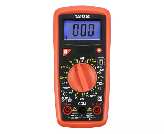 Мультиметр для измерения электрических параметров YATO (YT-73081), фото  | SNABZHENIE.com.ua