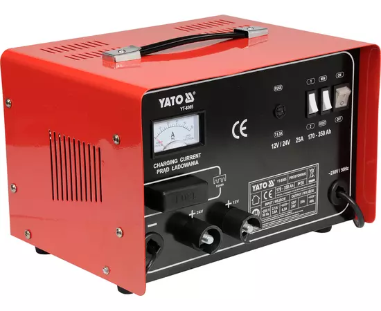 Зарядний пристрій YATO 12/24V, 25А, 350Ah (YT-8305), фото  | SNABZHENIE.com.ua