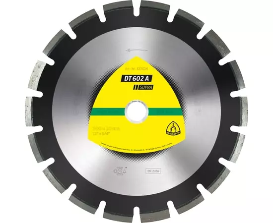 Алмазний диск KLINGSPOR DT 602 A Supra 300 x 2,8 x 25,4 мм, для асфальту, піщаник (325060KLPR), фото  | SNABZHENIE.com.ua