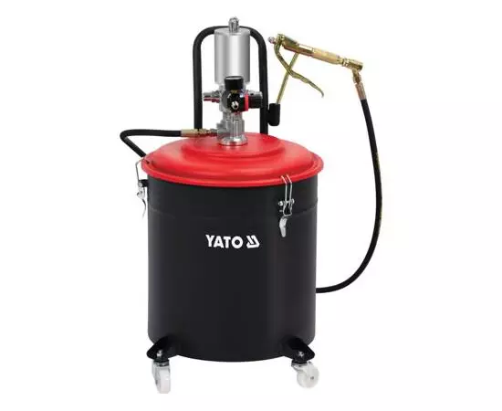 Мастильний апарат пневматичний YATO бак-30 л, тиск. 0.8 МПа, вихід. тиск. 300-400 Bar, шланг 4 м (YT-07068), фото  | SNABZHENIE.com.ua