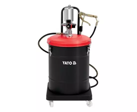 Мастильний апарат пневматичний YATO бак-45 л, тиск. 0.8 МПа, вихід. тиск. 300-400 Bar, шланг 4 м (YT-07069), фото  | SNABZHENIE.com.ua