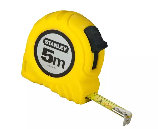 Рулетка вимірювальна 5 м х 19 мм у пластмасовому корпусі STANLEY (0-30-497), фото  | SNABZHENIE.com.ua