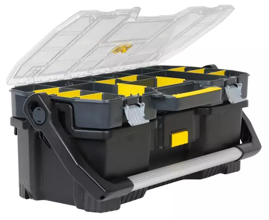 Ящик для інструментів пластмасовий, зі знімним органайзером 670 x 323 x 251 мм (24") STANLEY (1-97-514), фото  | SNABZHENIE.com.ua