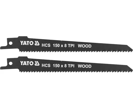 Полотна по дереву, для шабельної пилки 150 мм, 8 зубів/1", 2 шт YATO (YT-33923), фото  | SNABZHENIE.com.ua