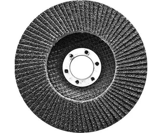 Круг лепестковый торцевой, конический, Р 80, 115 х 22,2 мм СИБРТЕХ (74079C), фото  | SNABZHENIE.com.ua