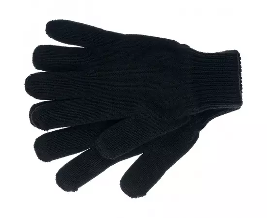 Перчатки трикотажные, акрил, черный, двойная манжета СИБРТЕХ (68671C), фото  | SNABZHENIE.com.ua