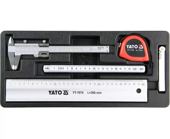Вклад для інструментальної шафи YATO вимірювальні інструменти, 5 шт (YT-55474), фото  | SNABZHENIE.com.ua