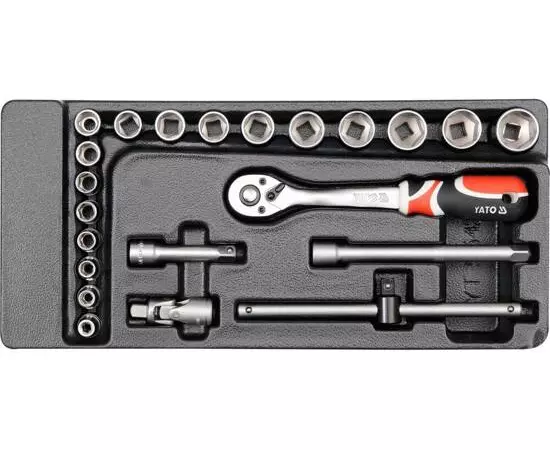 Вклад для инструментального шкафа YATO, торцевые ключи с кв. 3/8" (YT-5542), фото  | SNABZHENIE.com.ua