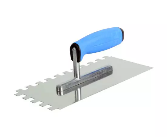 Терка из нержавейки PROFI двухкомпонентная ручка 270 x 130 мм VIROK зуб 4 х 4 (14V004), фото  | SNABZHENIE.com.ua