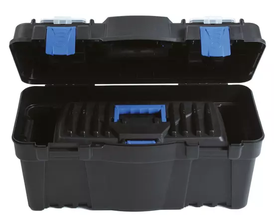 Ящик для інструментів з органайзером "Caliber 25" пластиковий VIROK 597 х 285 х 320 мм (79V125), фото  | SNABZHENIE.com.ua
