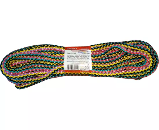 Мотузка господарська Веселка VIROK, 8 мм х 10 м, г/н = 160 кгс, поліпропіленова, з серцевиною (87V108), фото  | SNABZHENIE.com.ua