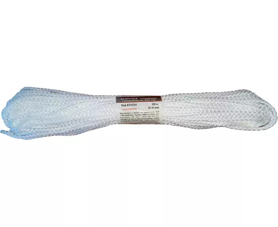 Веревка хозяйственная Тип 3Н VIROK, 4 мм х 20 м, г/н = 65 кгс, полипропиленовая, с сердцевиной, белая (87V254), фото  | SNABZHENIE.com.ua
