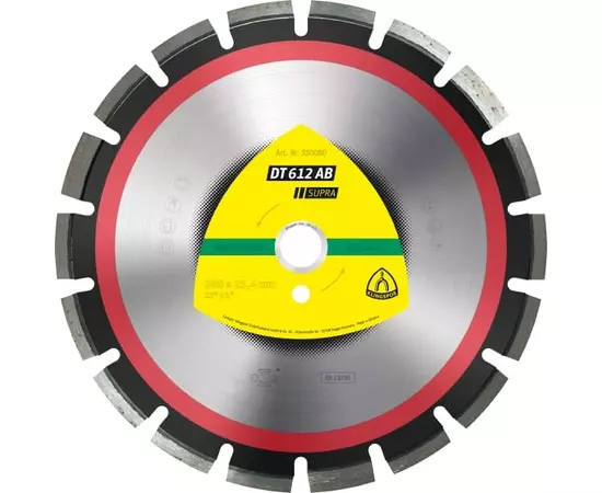 Алмазний диск KLINGSPOR DT 612 AB Supra 300 x 2,8 x 25,4 мм, для асфальту, бетону (330080KLPR), фото  | SNABZHENIE.com.ua