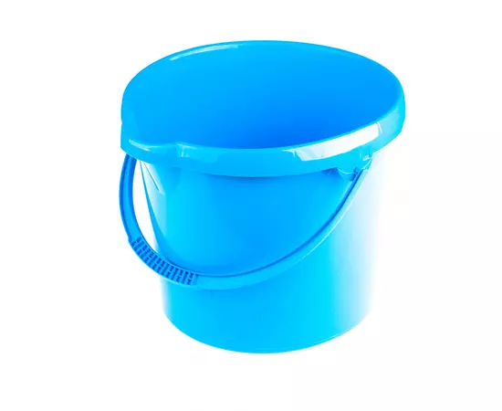 Ведро пластмассовое круглое 12 л, голубое Elfe (92956E), фото  | SNABZHENIE.com.ua
