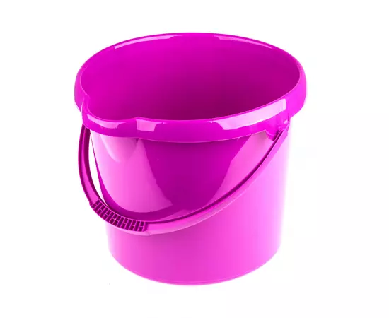 Ведро пластмассовое круглое 12 л, фиолетовое Elfe (92957E), фото  | SNABZHENIE.com.ua