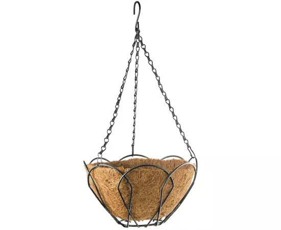 Підвісне кашпо, 25 см, з кокосовим кошиком PALISAD (690018P), фото  | SNABZHENIE.com.ua