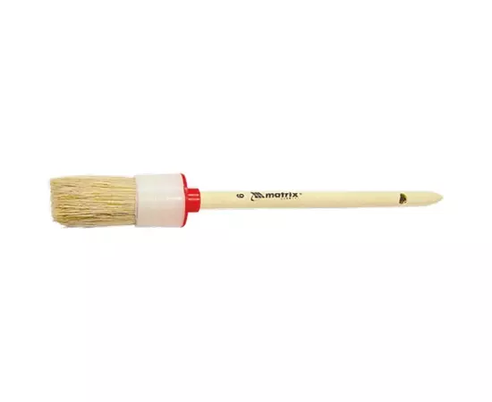 Кисть круглая №14 (50 мм), натуральная щетина, деревянная ручка MATRIX (82084M), фото  | SNABZHENIE.com.ua