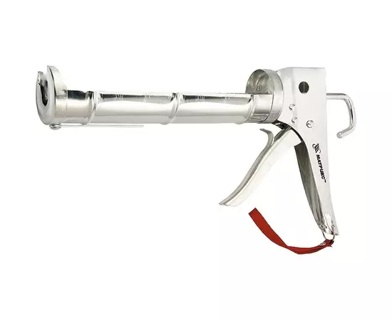 Пистолет для герметика, 310 мл, "полуоткрытый", хромир., зубчатый шток 7 мм MATRIX (886409M), фото  | SNABZHENIE.com.ua