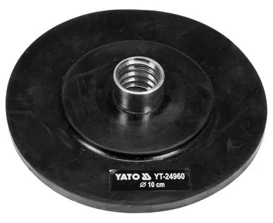 Наконечник дисковый для очистки канализации YATO, 10 см, t 6 мм, резиновый, к YT-24980 (YT-24960), фото  | SNABZHENIE.com.ua