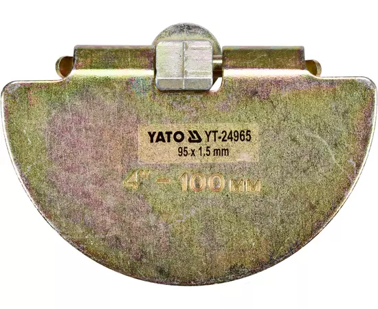 Скребок напівкруглий для очищення каналізації YATO, 9.5 см, t = 1.5 мм, оцинків. сталь, YT-24980 (YT-24965), фото  | SNABZHENIE.com.ua