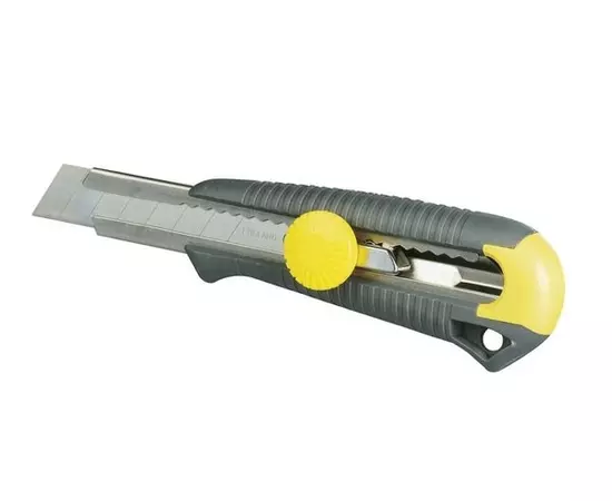 Нож STANLEY Dynagrip MPO с выдвижным лезвием с отламывающимися сегментами 18 мм, 165 мм (1-10-0418), фото  | SNABZHENIE.com.ua