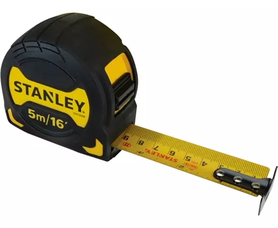 Рулетка STANLEY GripTape, 5 м x 28 мм, метрична та дюймова шкала, пластиковий корпус (STHT0-33568), фото  | SNABZHENIE.com.ua