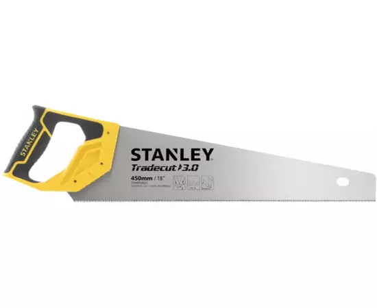 Ножовка по дереву STANLEY Tradecut, 450 мм, 7 зубов/1" (STHT20354-1), фото  | SNABZHENIE.com.ua