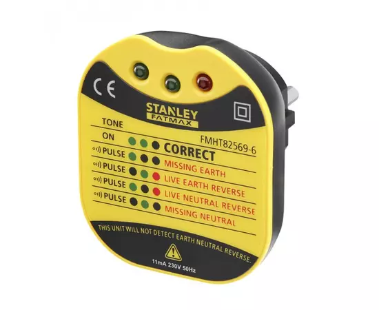 Индикатор электрического тока в розетках STANLEY FatMax АС 230 В, с индикаторами (FMHT82569-6), фото  | SNABZHENIE.com.ua