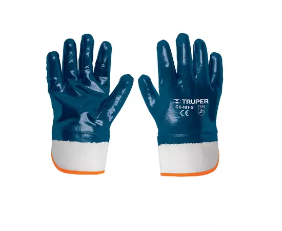 Перчатки нитриловые с защитными манжетами TRUPER (GU-NIT-S), фото  | SNABZHENIE.com.ua