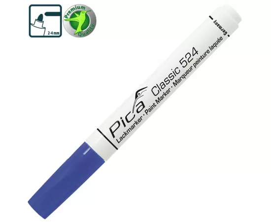 Рідкий промисловий маркер Pica Classic 524/41 Industry Paint Marker, синій (524/41PICA), фото  | SNABZHENIE.com.ua