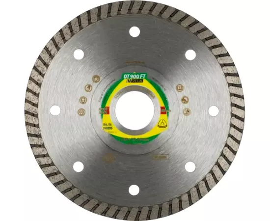 Алмазний відрізний диск для КШМ для тонко-кам'яних виробів, кахлів, пічних кахлів з глазур'ю та граніту DT 900 FT Special 115 x 1,4 x 22,23 мм Klingspor (325392KLPR), фото  | SNABZHENIE.com.ua