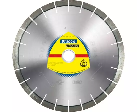 Алмазный отрезной диск для УШМ для гранита, порфира, кварцита, мозаичного пола DT 900 G Special 115 x 2,5 x 22,23 мм Klingspor (325029KLPR), фото  | SNABZHENIE.com.ua