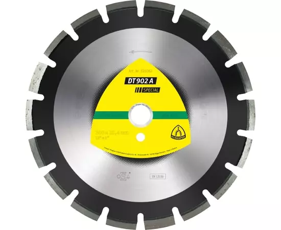 Алмазний відрізний диск для асфальту, пісчаника, свіжого бетону та цементної стяжки DT 902 A Special 300 x 2,8 x 25,4 мм Klingspor (325062KLPR), фото  | SNABZHENIE.com.ua
