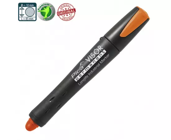 Сухий промисловий маркер PICA VISOR permanent Longlife Industrial Marker 990/054, Fluo-Orange (990/054PICA), фото  | SNABZHENIE.com.ua