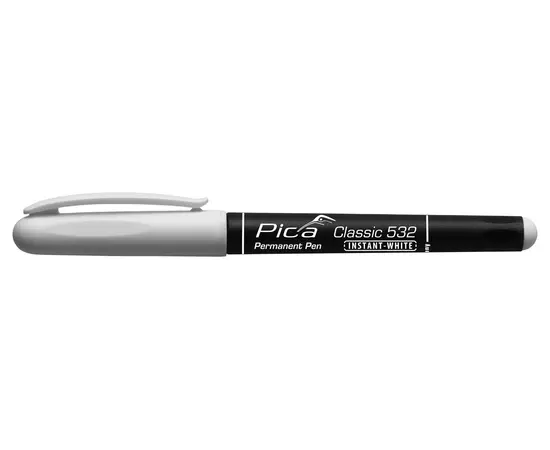 Маркер-ручка 1-2 мм круглый носик белый 532/52 PICA (532/52PICA), фото  | SNABZHENIE.com.ua