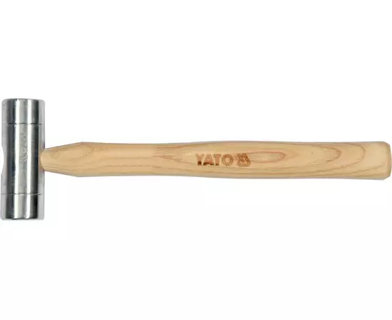 слюсарний молоток алюмінієвий YATO 30 x 280 мм, 150 г, дерев'яна ручка (YT-45280), фото  | SNABZHENIE.com.ua