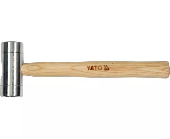 Молоток слесарный алюминиевый YATO 40 x 300 мм, 300 г, деревянная ручка (YT-45281), фото  | SNABZHENIE.com.ua