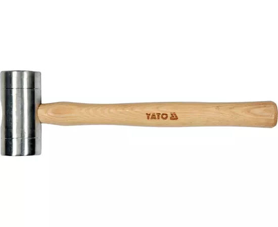 слюсарний молоток алюмінієвий YATO 50 x 320 мм, 580 г, дерев'яна ручка (YT-45282), фото  | SNABZHENIE.com.ua