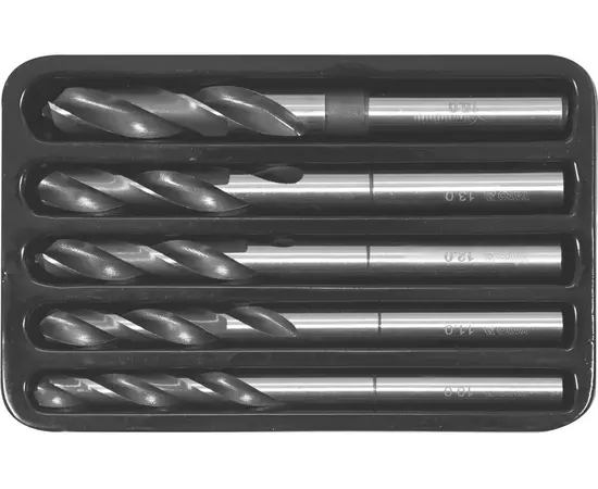 Набор сверл по металлу YATO 10-15 мм, L = 75/150 мм, до нержав. и конструкцией. стали, 5 шт (YT-44622), фото  | SNABZHENIE.com.ua