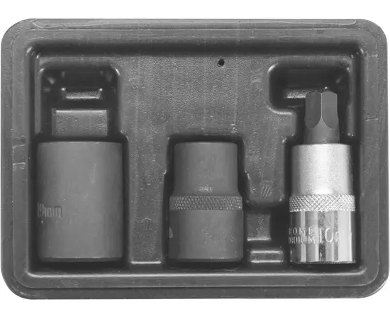 Головки 5-гранные для тормозной системы авто YATO квадрат 1/2", 10, 14, 19 мм, 3 шт (YT-06807), фото  | SNABZHENIE.com.ua