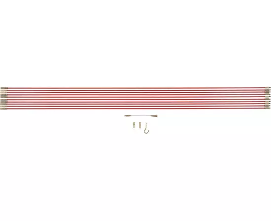 Протяжка кабелів скловолокнисті YATO 10 шт x 1 м, гнучкий подовжувач, гачок, 2 наконечники, 14 шт (YT-23200), фото  | SNABZHENIE.com.ua