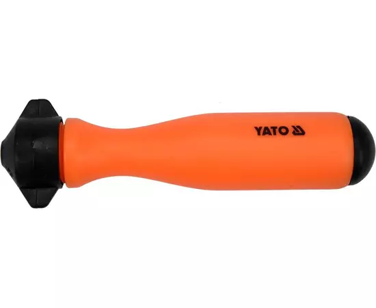 Ручка для напильника с резьбовым фиксатором YT-85025 YATO 4 мм, полипропиленовая (YT-85065), фото  | SNABZHENIE.com.ua