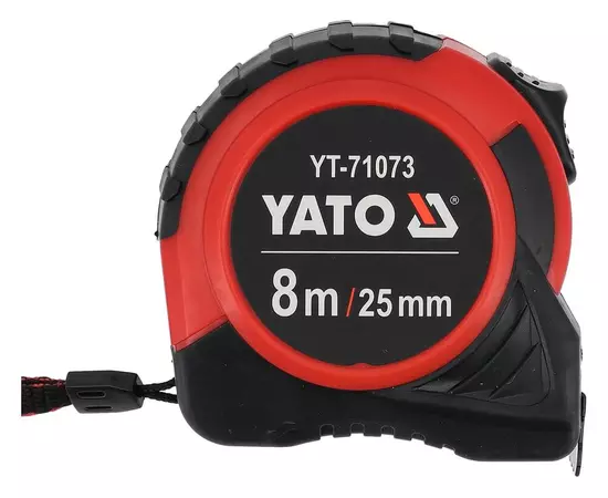 Рулетка YATO L = 8 м x 25 мм, сталевою стрічкою, нейлоновим покриттям (YT-71073), фото  | SNABZHENIE.com.ua