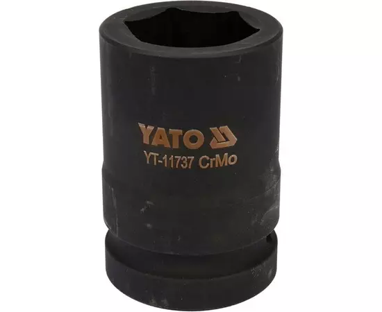 Головка торцевая ударная 6-гранная YATO квадрат 1, М = 34 мм, L = 80 мм, Cr-Mo (YT-11737), фото  | SNABZHENIE.com.ua