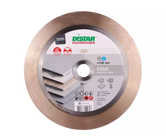 Алмазний диск DISTAR 230 x 1,4/1/1,6 x 25 x 25,4 Edge (11120421017), фото  | SNABZHENIE.com.ua