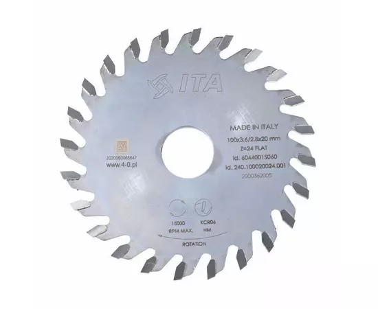 Пильный диск 100 х 20 мм, Z 24 СМТ (240.100020024.001), фото  | SNABZHENIE.com.ua