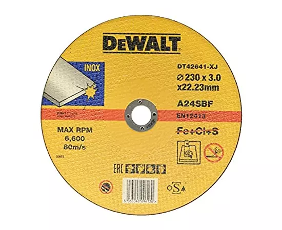 Круг відрізний DeWALT INOX, нержавіюча сталь / листовий метал, 230 x 3 x 22.23 мм (DT42641), фото  | SNABZHENIE.com.ua