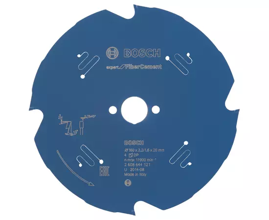 Пильный диск Expert for FiberCement 160 x 20 x 2.2/1.6 x 4T BOSCH (2608644121), фото  | SNABZHENIE.com.ua