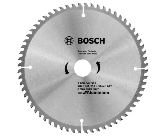 Пильный диск 230 x 30 мм, 64 T по алюминию ECO Aluminium BOSCH (2608644392), фото  | SNABZHENIE.com.ua