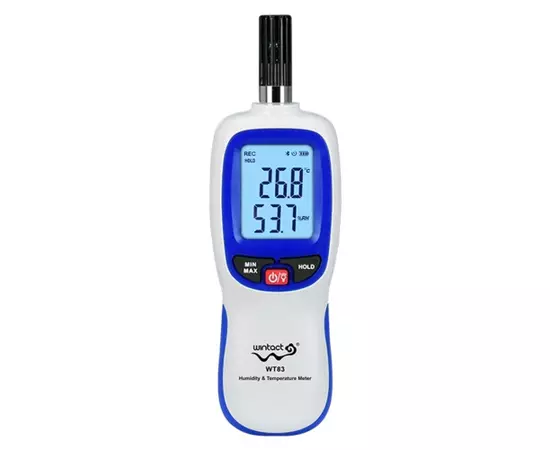 Термогігрометр цифровий Bluetooth 0-100%, -20-70°C WINTACT WT83B (WT83B), фото  | SNABZHENIE.com.ua